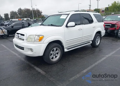 2005 Toyota Sequoia Limited V8 z USA, uszkodzony, nr VIN 5TDZT38A75S238767